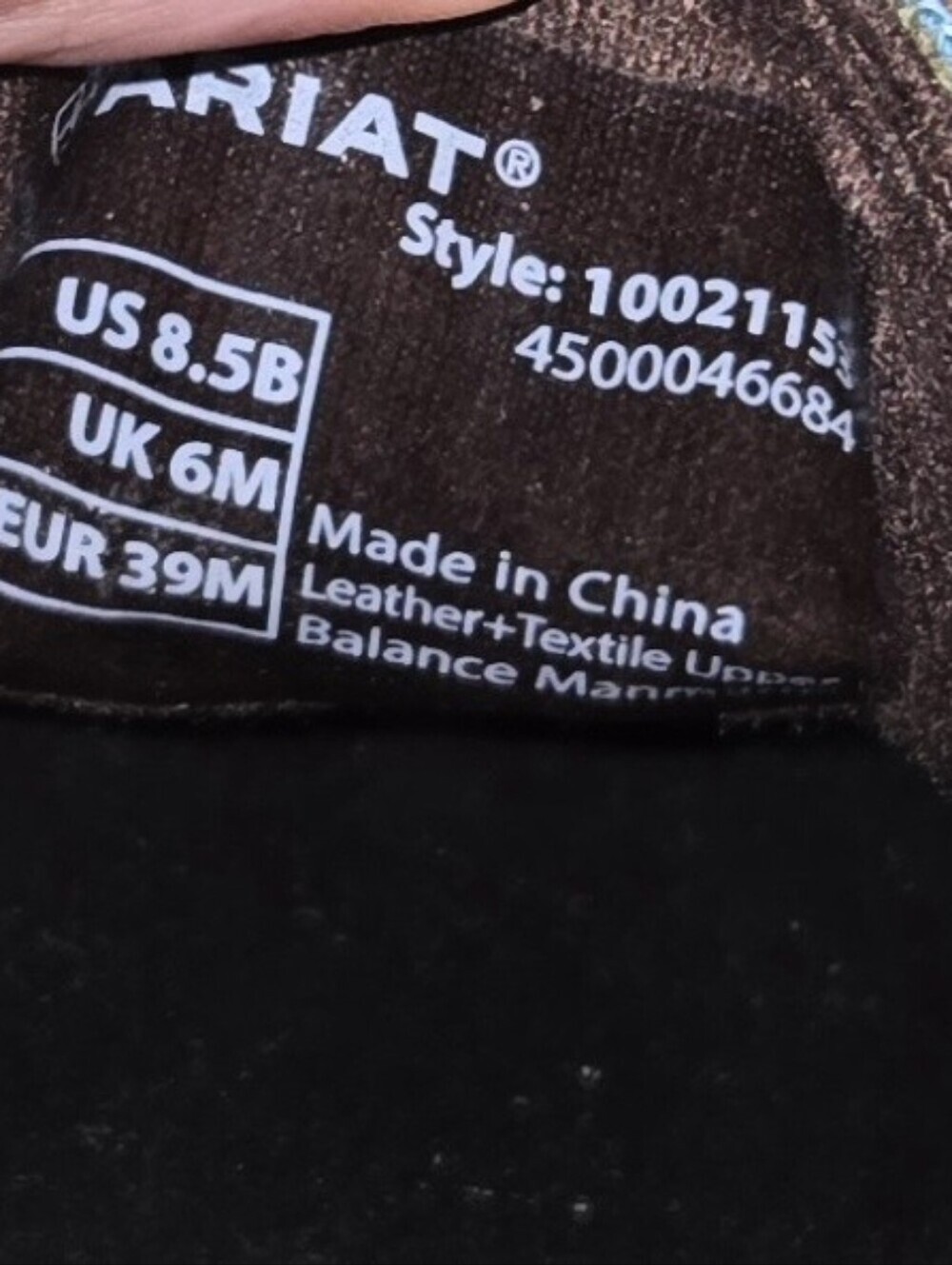 Ariat Women's Cruiser Shoes Chocolate Fudge Serape Print Size 8.5B - Picture 8 of 8